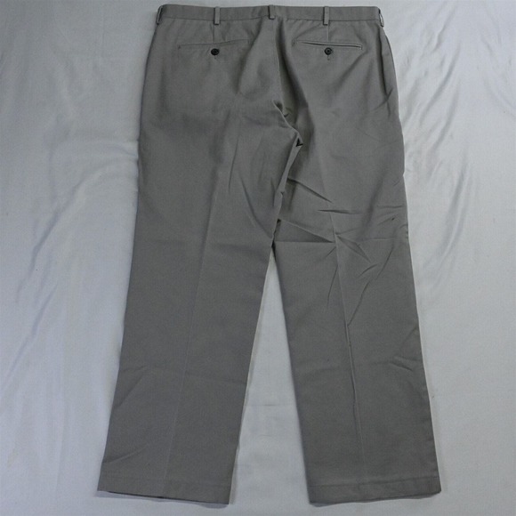 Lands' End 38 x 29 Gray‎ Tailored Fit Flat Front Mens Chino Pants - Picture 7 of 7
